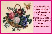 Névnapi képeslap