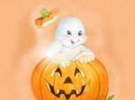 Halloweenes képeslap