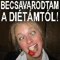 Fogyókúrás képeslap