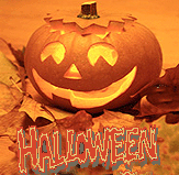 Halloweenes képeslap