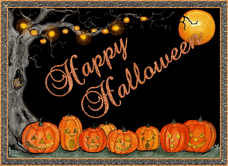 Halloweenes képeslap