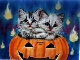 Halloweenes képeslap