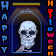 Halloweenes képeslap