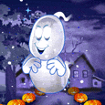 Halloweenes képeslap