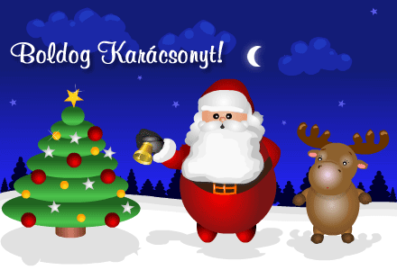 Karácsonyi és újévi képeslap